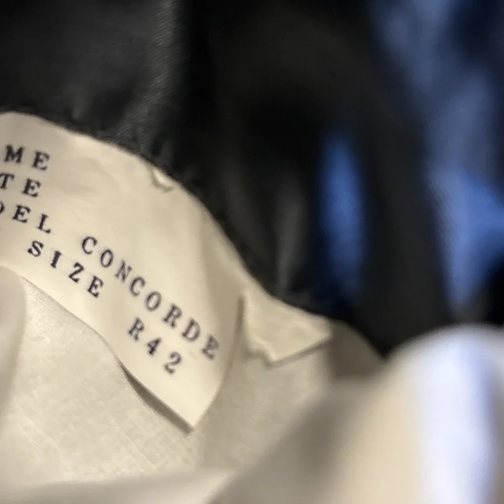 Pinstripe 100% Wool Sport Coat Jacket Charcoal Gray Francesco Maiolo‎ NY Rome
